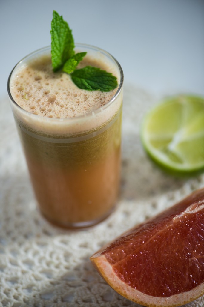Grapefruit, Mint and Lime Juice